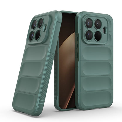 Xiaomi 15T Pro Kılıf Esnek TPU Oyuklu Arka Yüzey Tasarımlı Zore Etnik Silikon Kapak Siyah