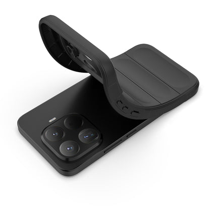 Xiaomi 15T Pro Kılıf Esnek TPU Oyuklu Arka Yüzey Tasarımlı Zore Etnik Silikon Kapak Koyu Yeşil