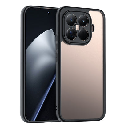 Xiaomi 15T Pro Kılıf Kamera Korumalı Şeffaf Arka Yüzey Zore New Roll Kapak Siyah