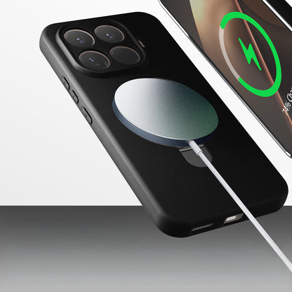 Xiaomi 15T Pro Kılıf M-safe Şarj Özellikli Standlı Zore Samara Kapak Pembe