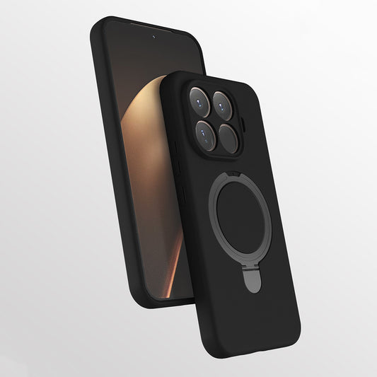 Xiaomi 15T Pro Kılıf M-safe Şarj Özellikli Standlı Zore Samara Kapak Siyah