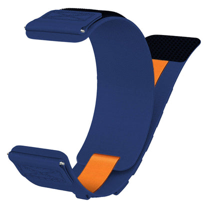 Xiaomi Amazfit Pace Zore KRD-112 22mm Orbital Örgülü Halat Tasarımlı Naylon Kumaş Hasır Kordon Turuncu