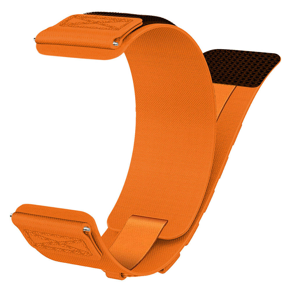 Xiaomi Amazfit Pace Zore KRD-112 22mm Orbital Örgülü Halat Tasarımlı Naylon Kumaş Hasır Kordon Mavi