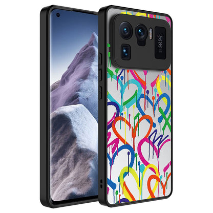 Xiaomi Mi 11 Ultra Kılıf Aynalı Desenli Kamera Korumalı Parlak Zore Mirror Kapak Kalp