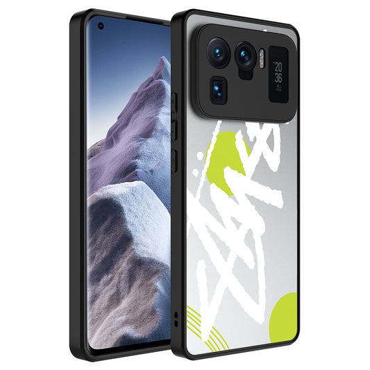 Xiaomi Mi 11 Ultra Kılıf Aynalı Desenli Kamera Korumalı Parlak Zore Mirror Kapak Yazı