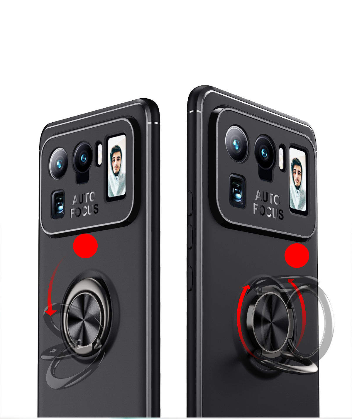 Xiaomi Mi 11 Ultra Kılıf Zore Ravel Silikon Kapak Siyah-Mavi