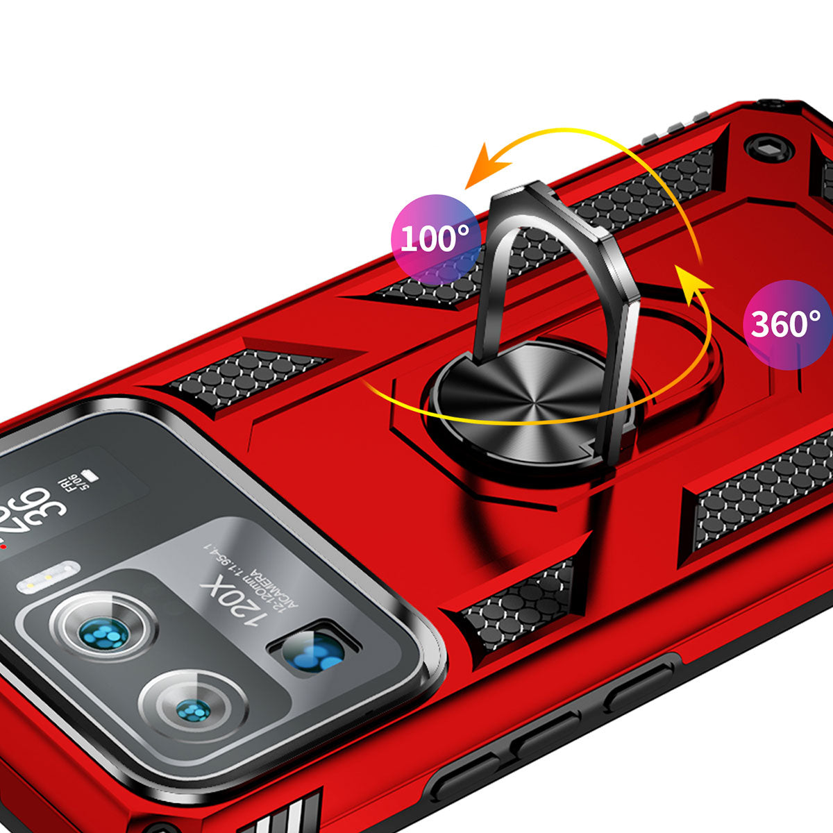 Xiaomi Mi 11 Ultra Kılıf Zore Vega Kapak Kırmızı