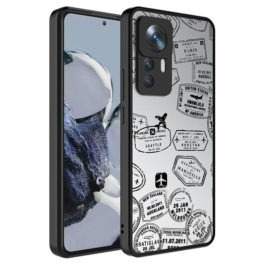 Xiaomi Mi 12T Kılıf Aynalı Desenli Kamera Korumalı Parlak Zore Mirror Kapak Seyahat