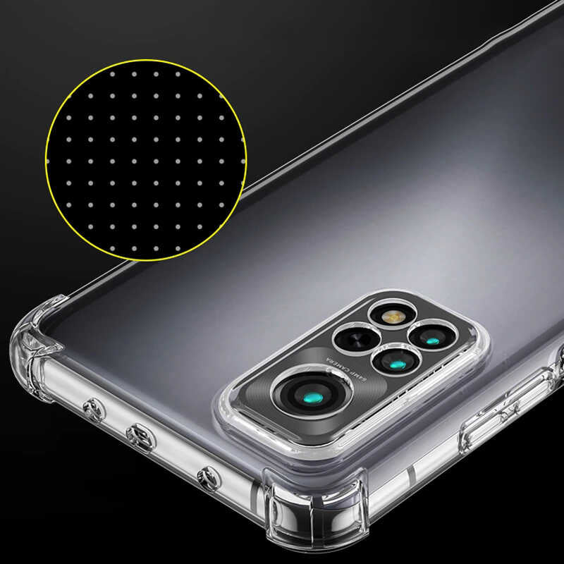 Xiaomi Mi 12T Pro Kılıf Zore Kamera Korumalı Nitro Anti Shock Silikon Renksiz