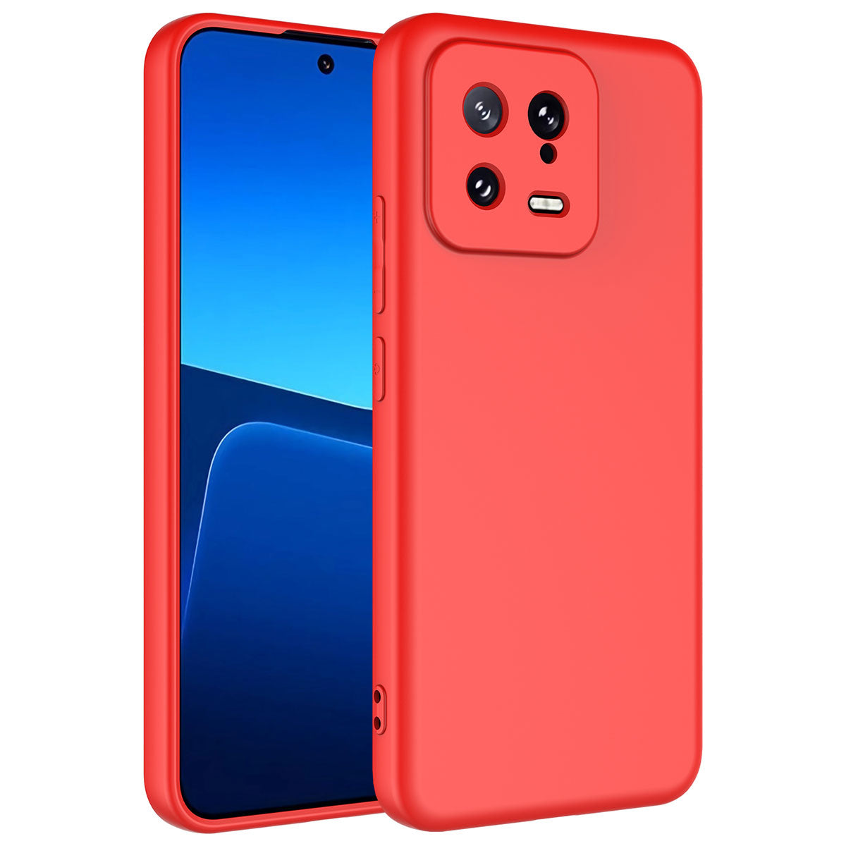 Xiaomi Mi 13 Kılıf Zore Mara Lansman Kapak Kırmızı