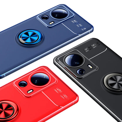 Xiaomi Mi 13 Lite Kılıf Zore Ravel Silikon Kapak Siyah