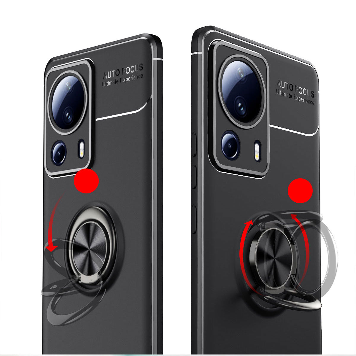 Xiaomi Mi 13 Lite Kılıf Zore Ravel Silikon Kapak Siyah