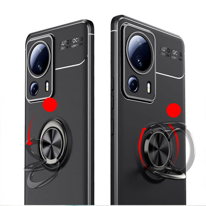 Xiaomi Mi 13 Lite Kılıf Zore Ravel Silikon Kapak Siyah