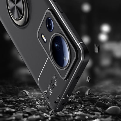 Xiaomi Mi 13 Lite Kılıf Zore Ravel Silikon Kapak Siyah-Mavi