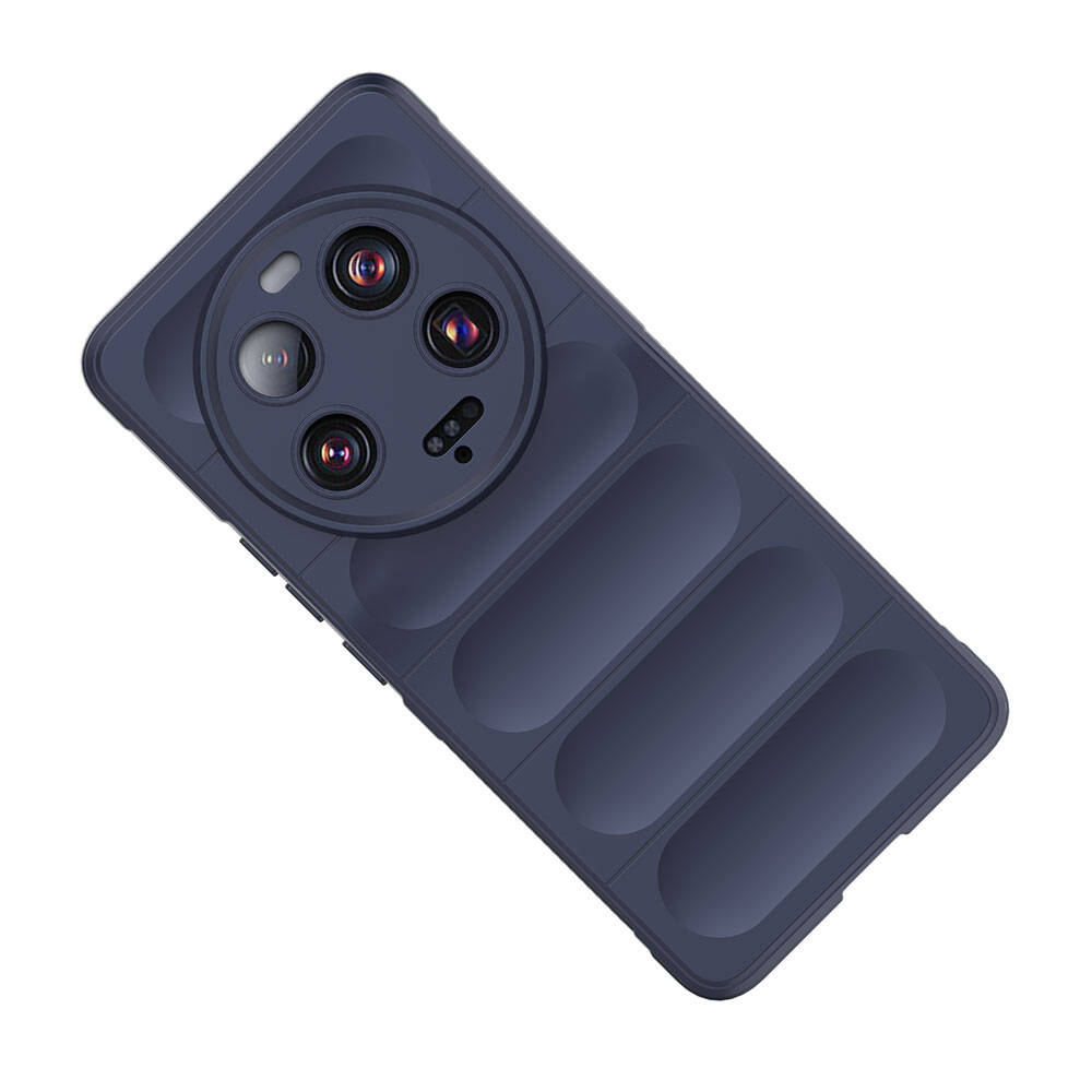 Xiaomi Mi 13 Ultra Kılıf Esnek TPU Oyuklu Arka Yüzey Tasarımlı Zore Etnik Silikon Kapak Siyah