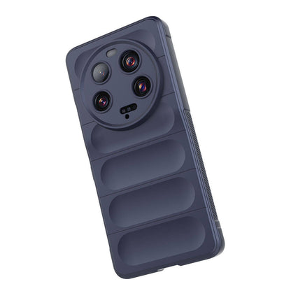 Xiaomi Mi 13 Ultra Kılıf Esnek TPU Oyuklu Arka Yüzey Tasarımlı Zore Etnik Silikon Kapak Koyu Yeşil