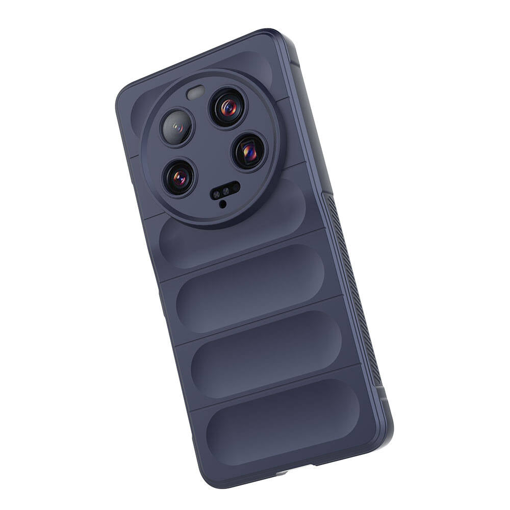 Xiaomi Mi 13 Ultra Kılıf Esnek TPU Oyuklu Arka Yüzey Tasarımlı Zore Etnik Silikon Kapak Kırmızı