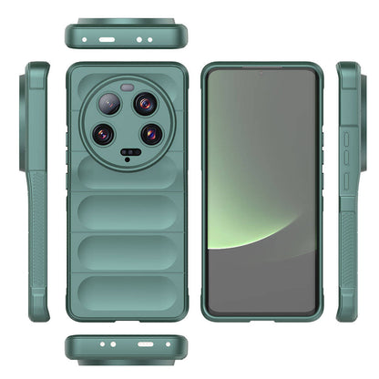 Xiaomi Mi 13 Ultra Kılıf Esnek TPU Oyuklu Arka Yüzey Tasarımlı Zore Etnik Silikon Kapak Siyah