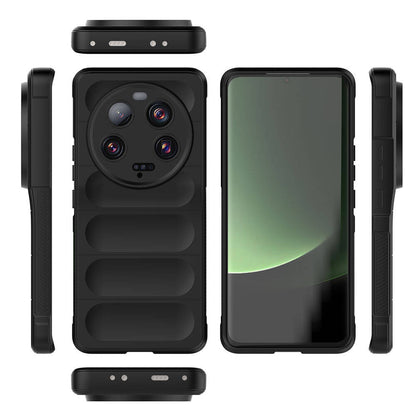 Xiaomi Mi 13 Ultra Kılıf Esnek TPU Oyuklu Arka Yüzey Tasarımlı Zore Etnik Silikon Kapak Kırmızı