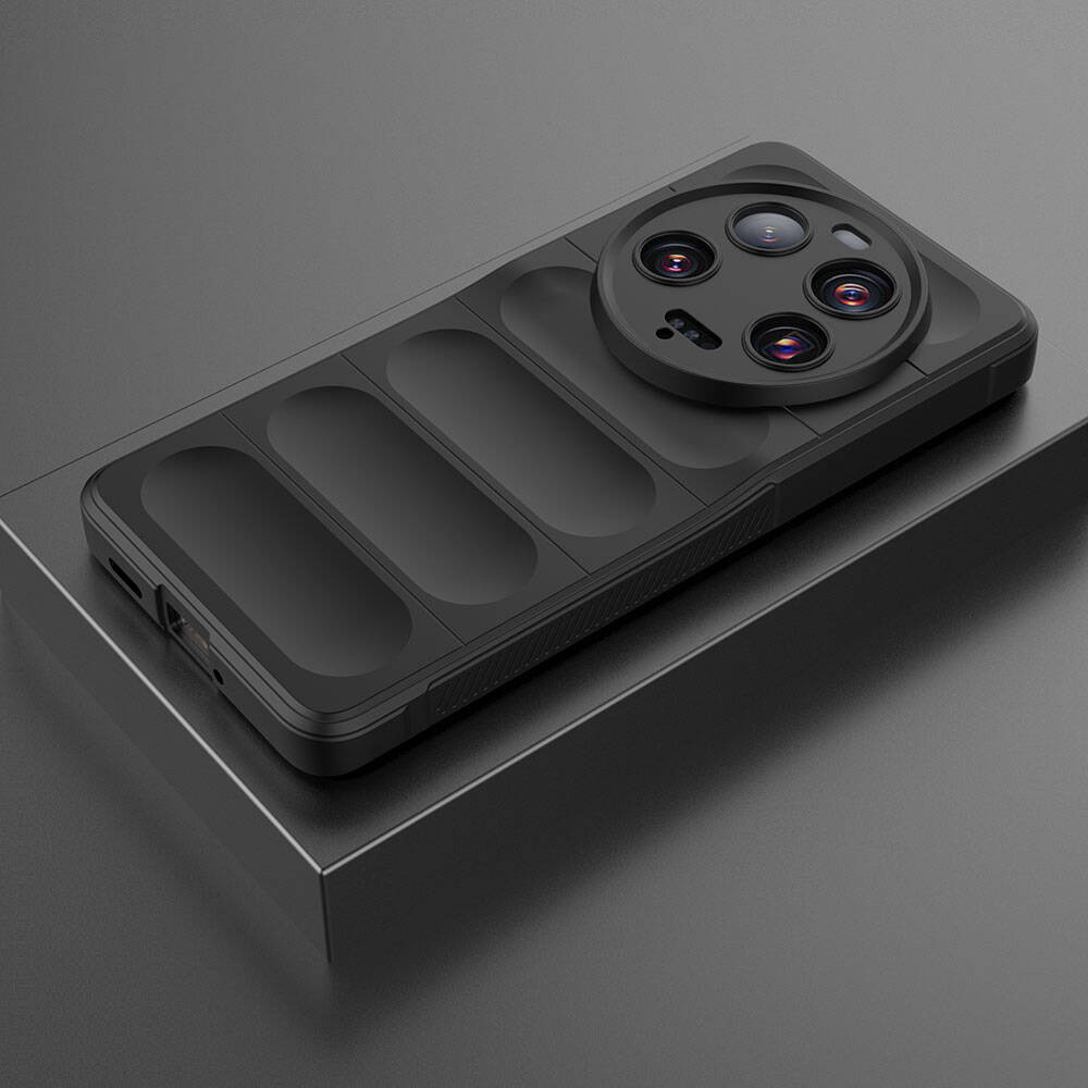 Xiaomi Mi 13 Ultra Kılıf Esnek TPU Oyuklu Arka Yüzey Tasarımlı Zore Etnik Silikon Kapak Kırmızı