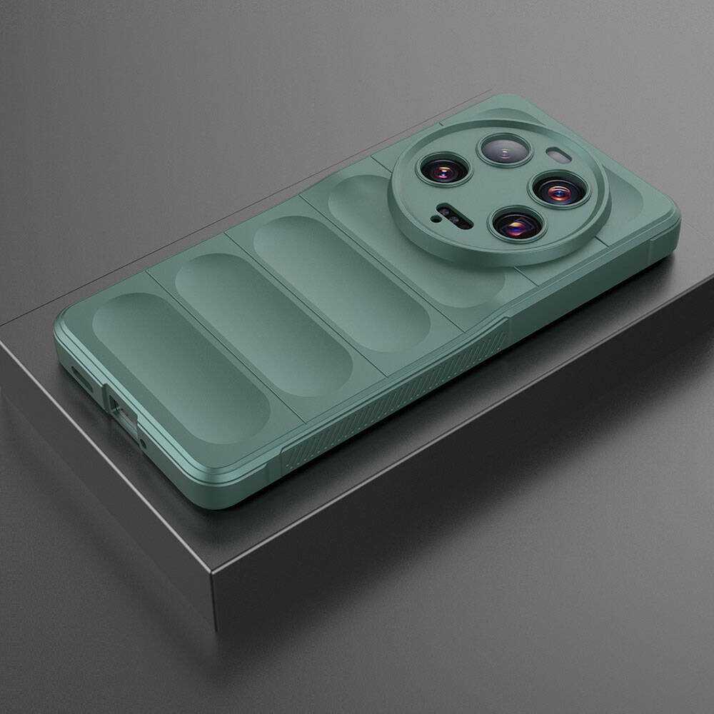 Xiaomi Mi 13 Ultra Kılıf Esnek TPU Oyuklu Arka Yüzey Tasarımlı Zore Etnik Silikon Kapak Siyah