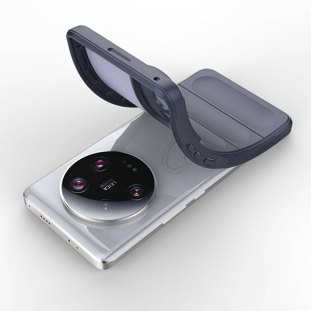 Xiaomi Mi 13 Ultra Kılıf Esnek TPU Oyuklu Arka Yüzey Tasarımlı Zore Etnik Silikon Kapak Siyah