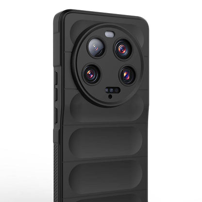 Xiaomi Mi 13 Ultra Kılıf Esnek TPU Oyuklu Arka Yüzey Tasarımlı Zore Etnik Silikon Kapak Kırmızı