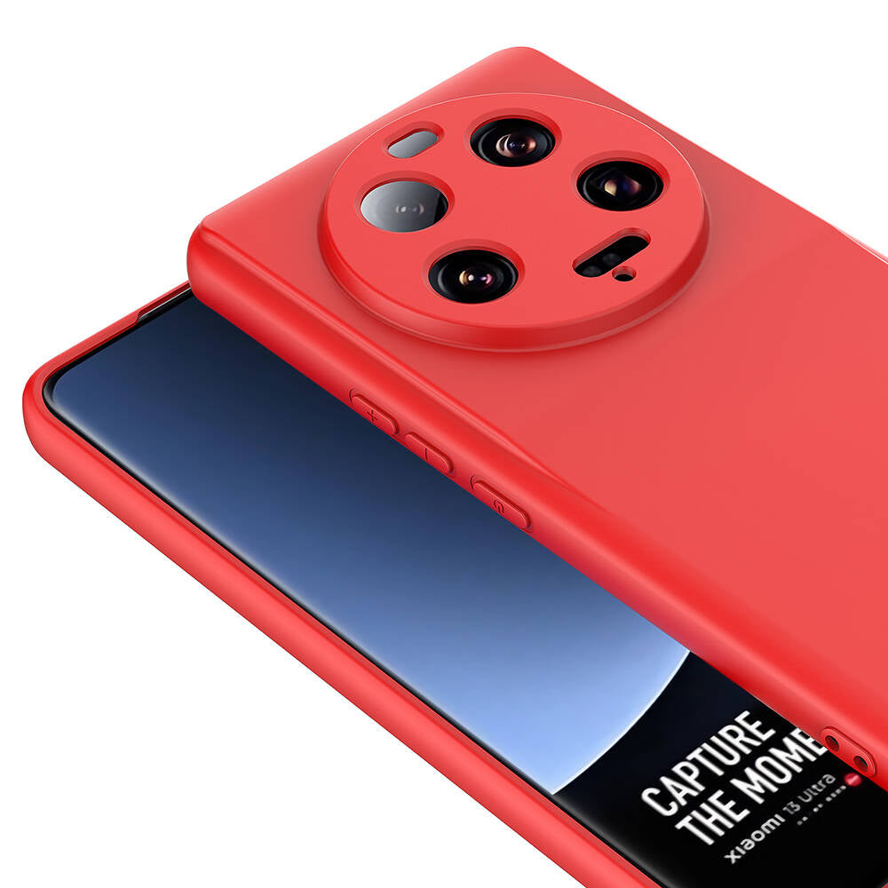 Xiaomi Mi 13 Ultra Kılıf Zore Mara Lansman Kapak Kırmızı