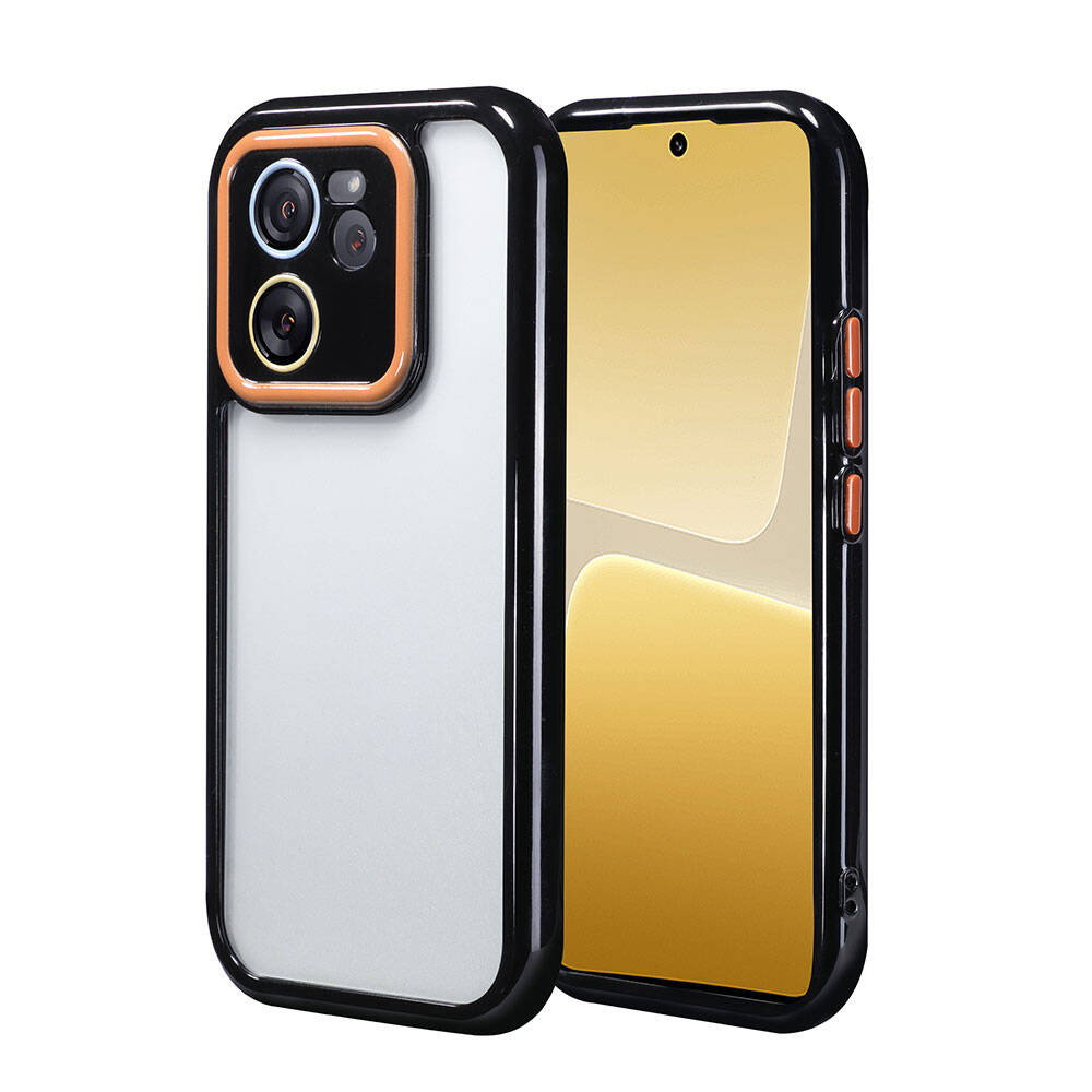 Xiaomi Mi 13T Kılıf Kamera Korumalı Renkli Kenar ve Çerçeve Tasarımlı Zore Vitamin Kapak Yeşil