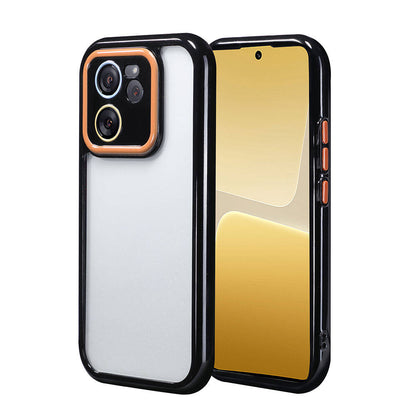 Xiaomi Mi 13T Kılıf Kamera Korumalı Renkli Kenar ve Çerçeve Tasarımlı Zore Vitamin Kapak Yeşil