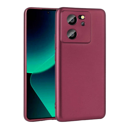 Xiaomi Mi 13T Kılıf Zore Premier Silikon Kapak Mürdüm