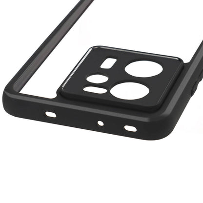 Xiaomi Mi 13T Pro Kılıf Kamera Korumalı Şeffaf Arka Yüzey Zore New Roll Kapak Siyah