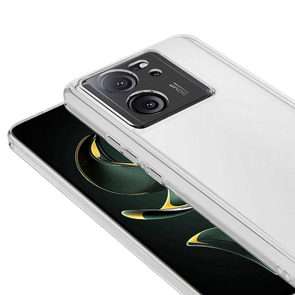 Xiaomi Mi 13T Pro Kılıf Nano Oleofobik Özellikli Sert Arka Yüzey Zore Droga Kapak Renksiz