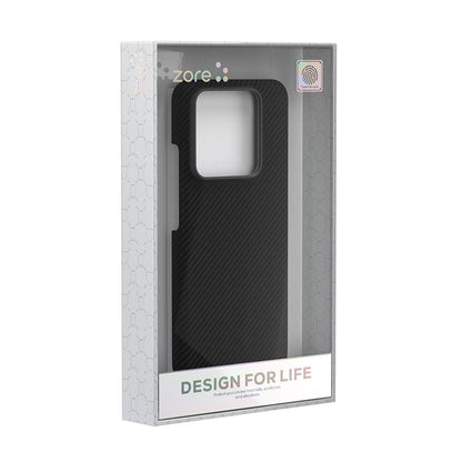 Xiaomi Mi 14 Kılıf M-safe Şarj Özellikli 600D Kevlar Zore Krek Karbon Kapak Siyah