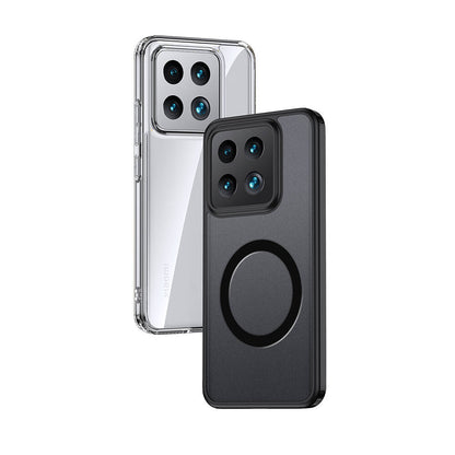 Xiaomi Mi 14 Kılıf Sert PC Arka Yüzey Wireless Şarj Özellikli Zore Flet M-safe Kapak Renksiz