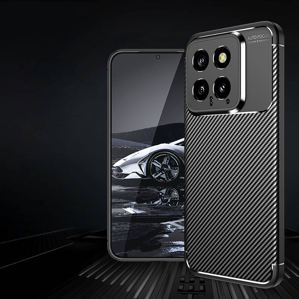 Xiaomi Mi 14 Kılıf Zore Negro Silikon Kapak Siyah