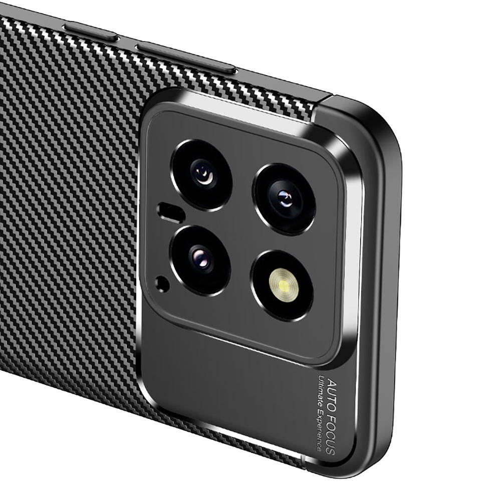 Xiaomi Mi 14 Kılıf Zore Negro Silikon Kapak Siyah