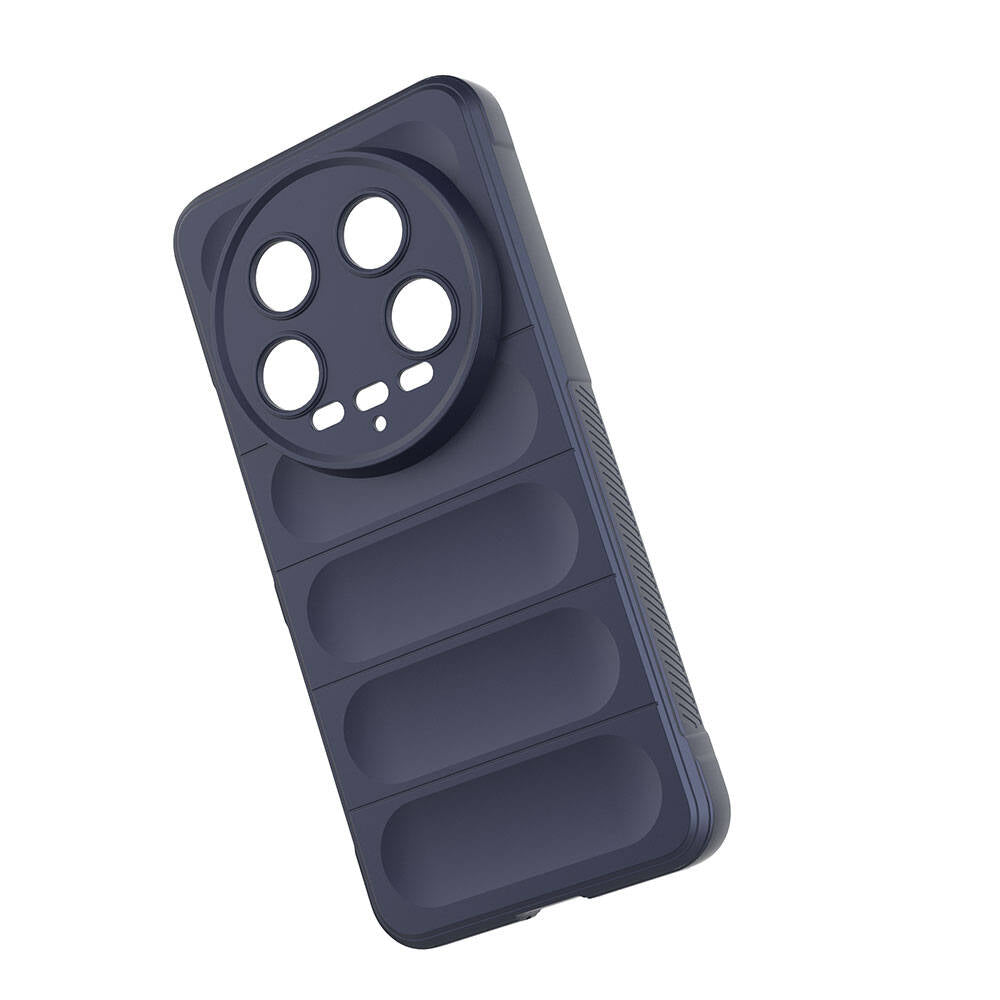 Xiaomi Mi 14 Ultra Kılıf Esnek TPU Oyuklu Arka Yüzey Tasarımlı Zore Etnik Silikon Kapak Siyah