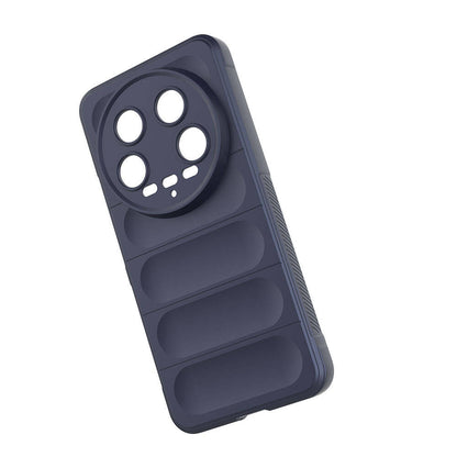 Xiaomi Mi 14 Ultra Kılıf Esnek TPU Oyuklu Arka Yüzey Tasarımlı Zore Etnik Silikon Kapak Siyah