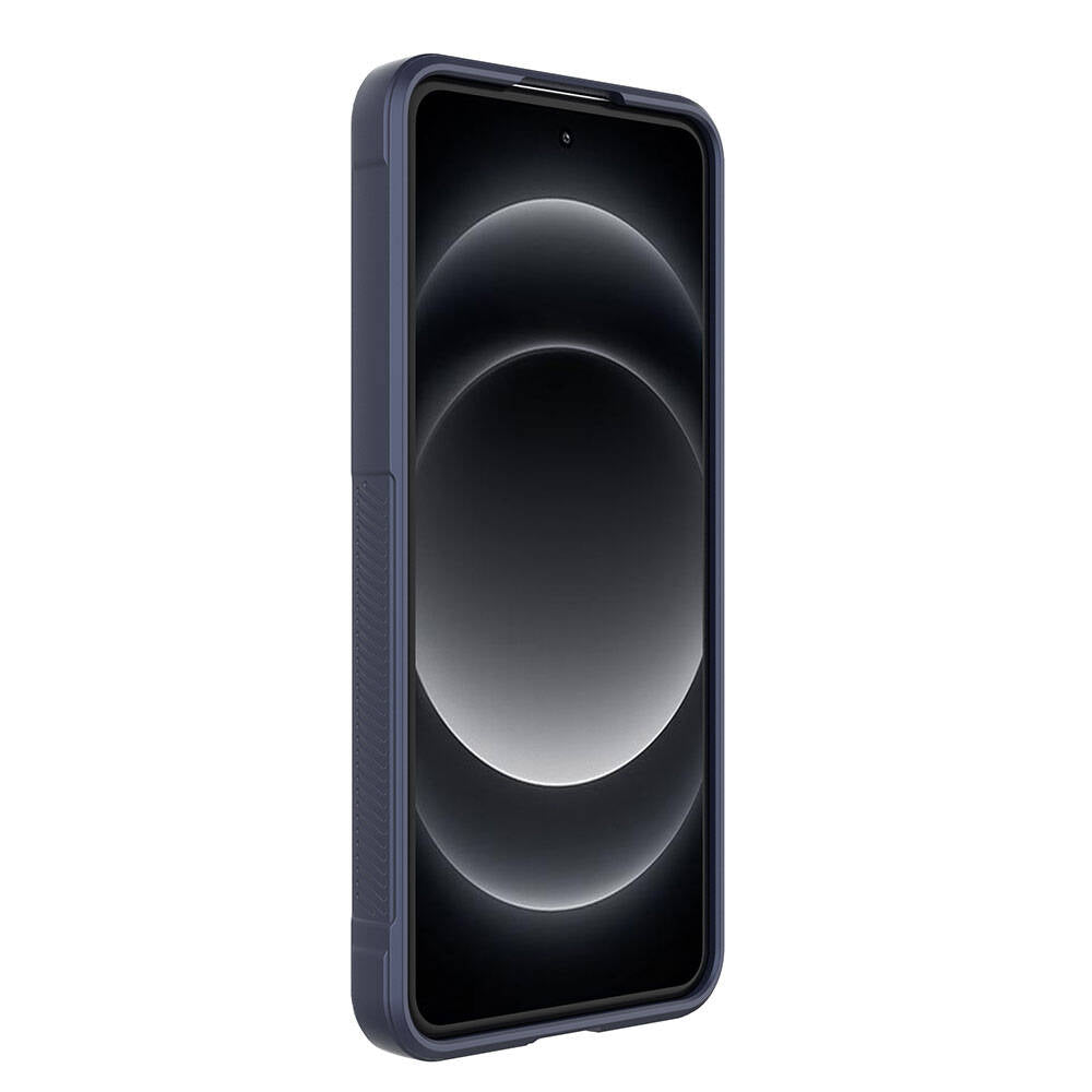 Xiaomi Mi 14 Ultra Kılıf Esnek TPU Oyuklu Arka Yüzey Tasarımlı Zore Etnik Silikon Kapak Lacivert