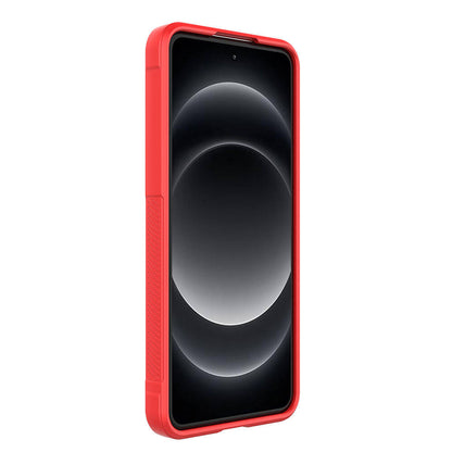 Xiaomi Mi 14 Ultra Kılıf Esnek TPU Oyuklu Arka Yüzey Tasarımlı Zore Etnik Silikon Kapak Kırmızı