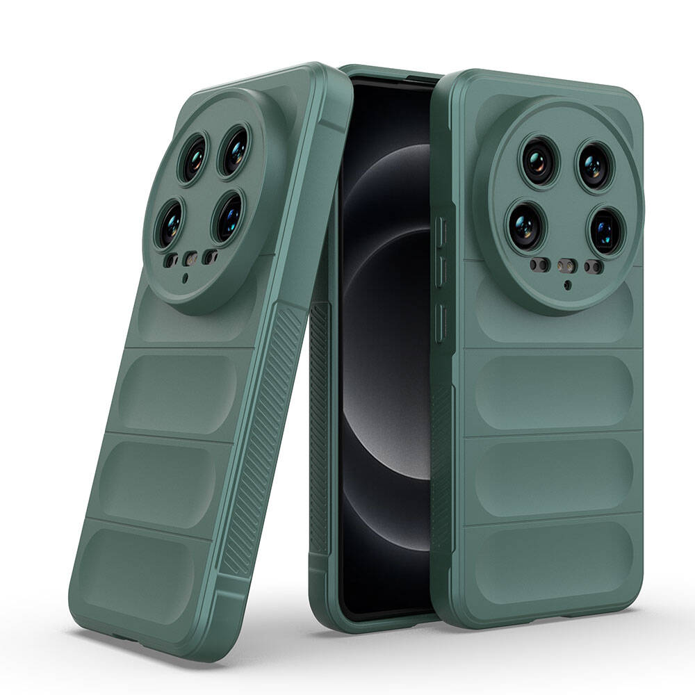 Xiaomi Mi 14 Ultra Kılıf Esnek TPU Oyuklu Arka Yüzey Tasarımlı Zore Etnik Silikon Kapak Siyah