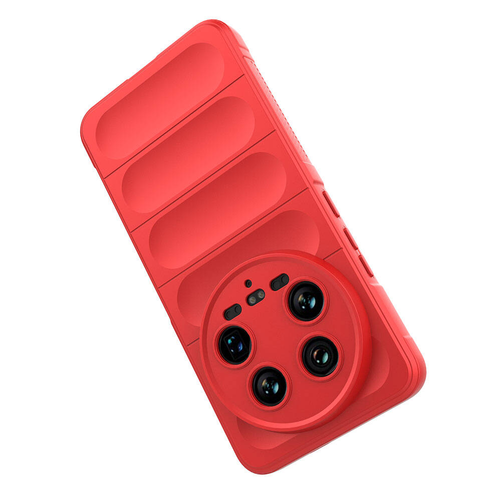 Xiaomi Mi 14 Ultra Kılıf Esnek TPU Oyuklu Arka Yüzey Tasarımlı Zore Etnik Silikon Kapak Siyah