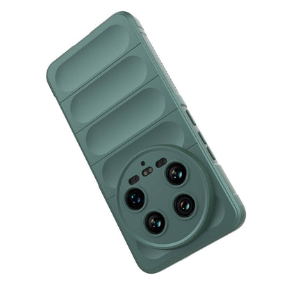 Xiaomi Mi 14 Ultra Kılıf Esnek TPU Oyuklu Arka Yüzey Tasarımlı Zore Etnik Silikon Kapak Lacivert