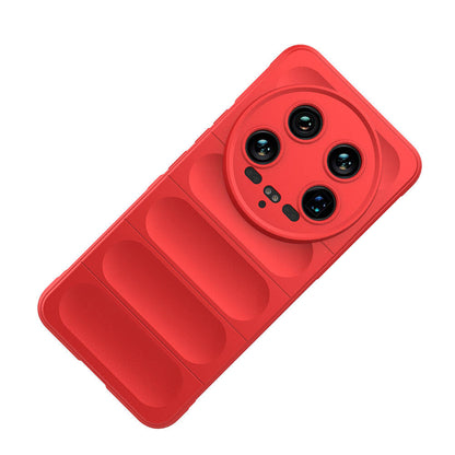 Xiaomi Mi 14 Ultra Kılıf Esnek TPU Oyuklu Arka Yüzey Tasarımlı Zore Etnik Silikon Kapak Lacivert