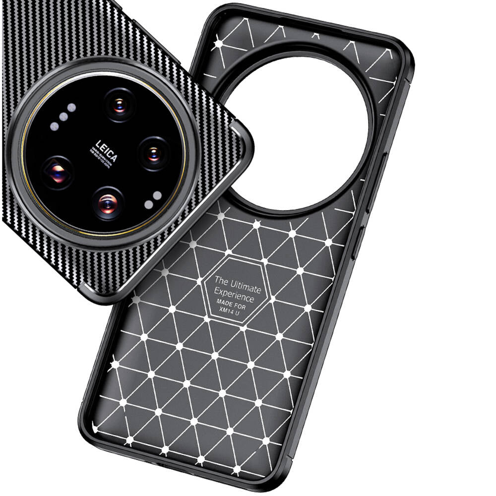 Xiaomi Mi 14 Ultra Kılıf Zore Negro Silikon Kapak Siyah