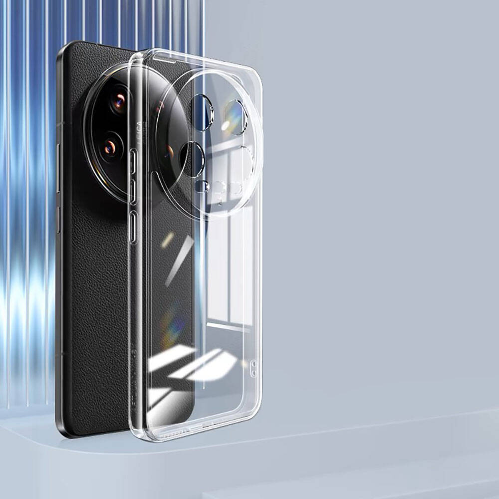 Xiaomi Mi 14 Ultra Kılıf Zore Süper Silikon Kapak Renksiz