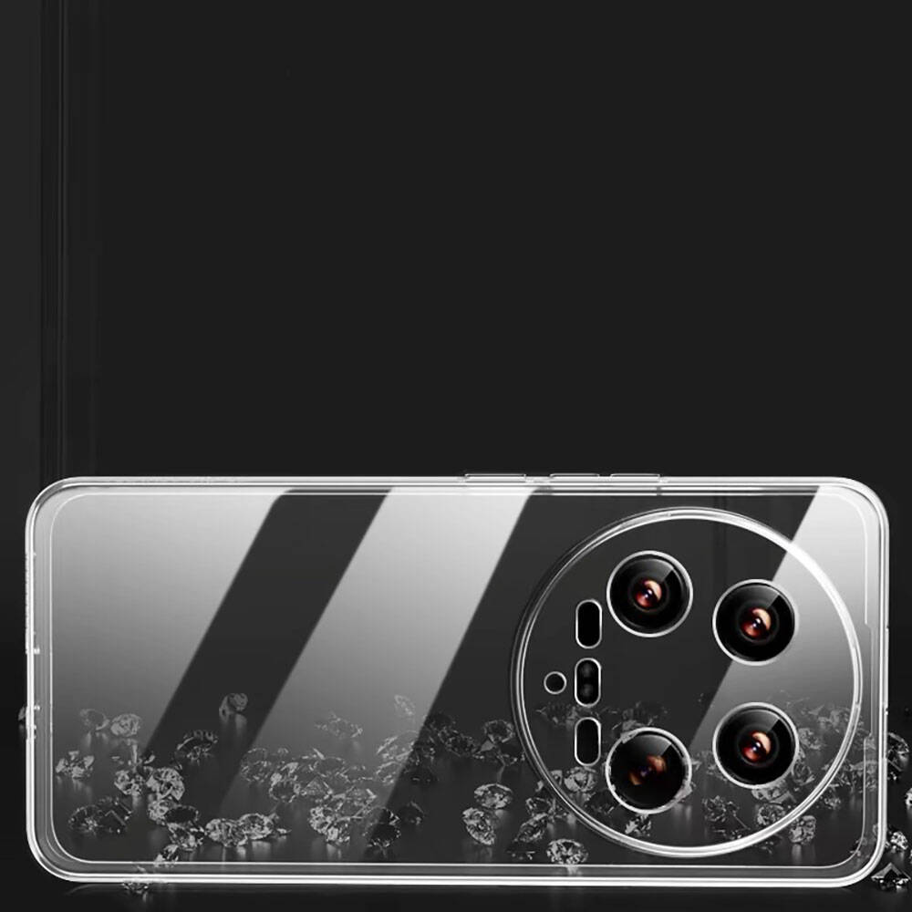 Xiaomi Mi 14 Ultra Kılıf Zore Süper Silikon Kapak Renksiz