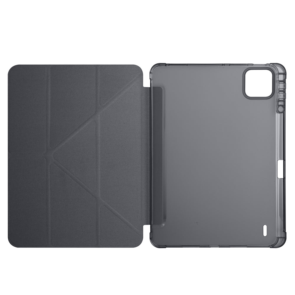 Xiaomi Pad 7 Kılıf Zore Tri Folding Kalem Bölmeli Standlı Kılıf Koyu Yeşil