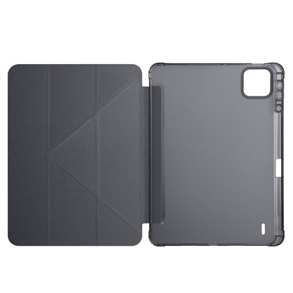 Xiaomi Pad 7 Kılıf Zore Tri Folding Kalem Bölmeli Standlı Kılıf Koyu Yeşil